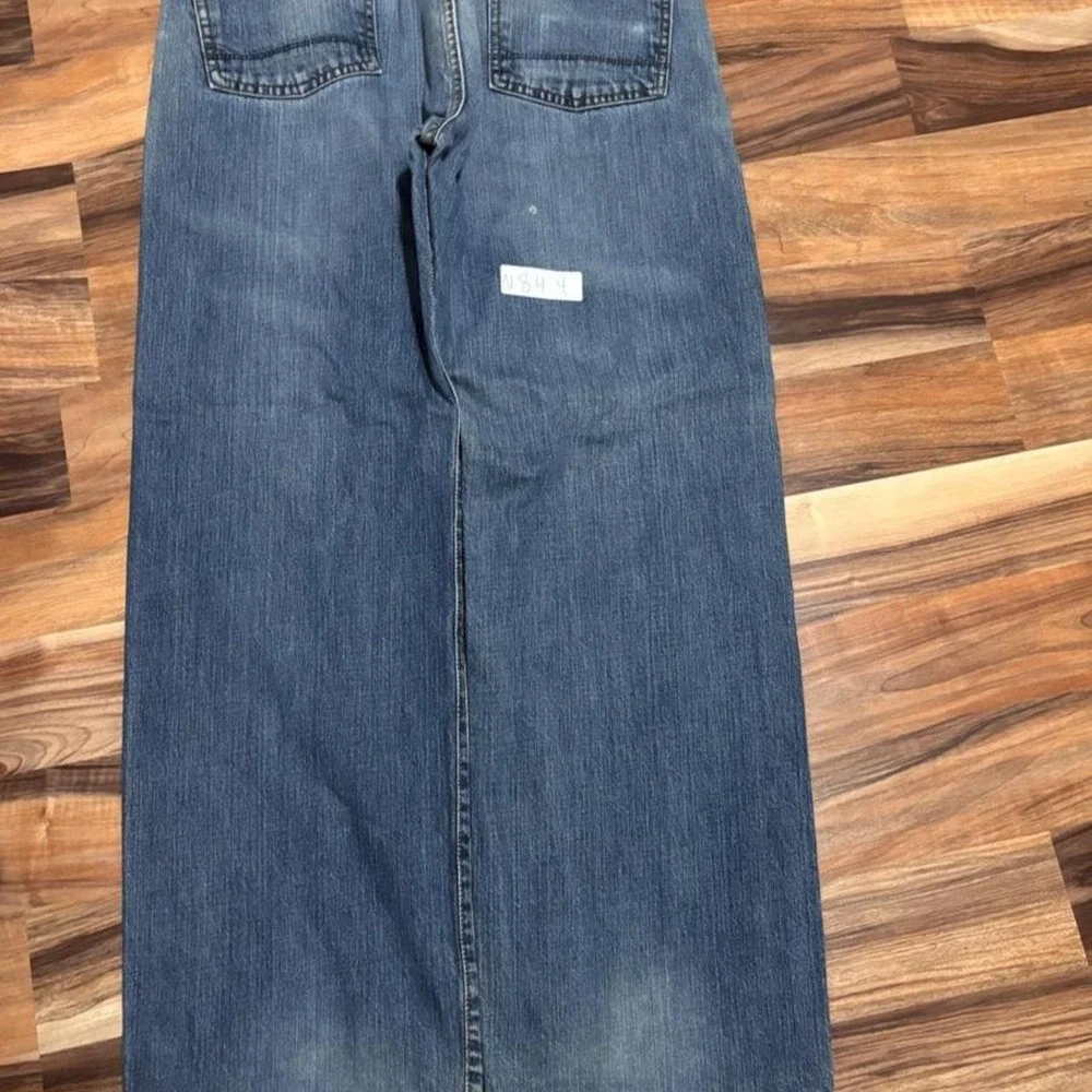 Vintage baggy Ralph Lauren blue denim jeans with bootcut like look Size 34x32